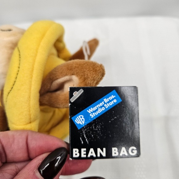 Vintage 1999 Warner Bros Studio Store Baba Looey Bean Bag Plush Sombrero NWT - Picture 7 of 11